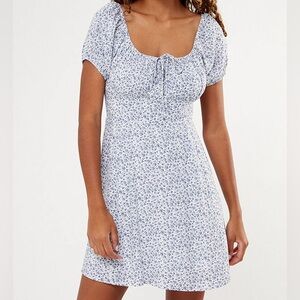 LA Hearts Tie Front Mini Dress